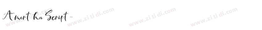 Amertha Script字体转换